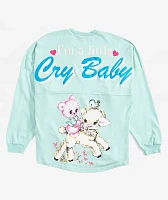 Spirit Jersey Cry Baby Light Blue Long Sleeve T-Shirt