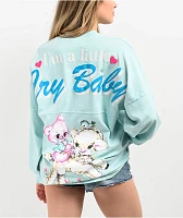 Spirit Jersey Cry Baby Light Blue Long Sleeve T-Shirt