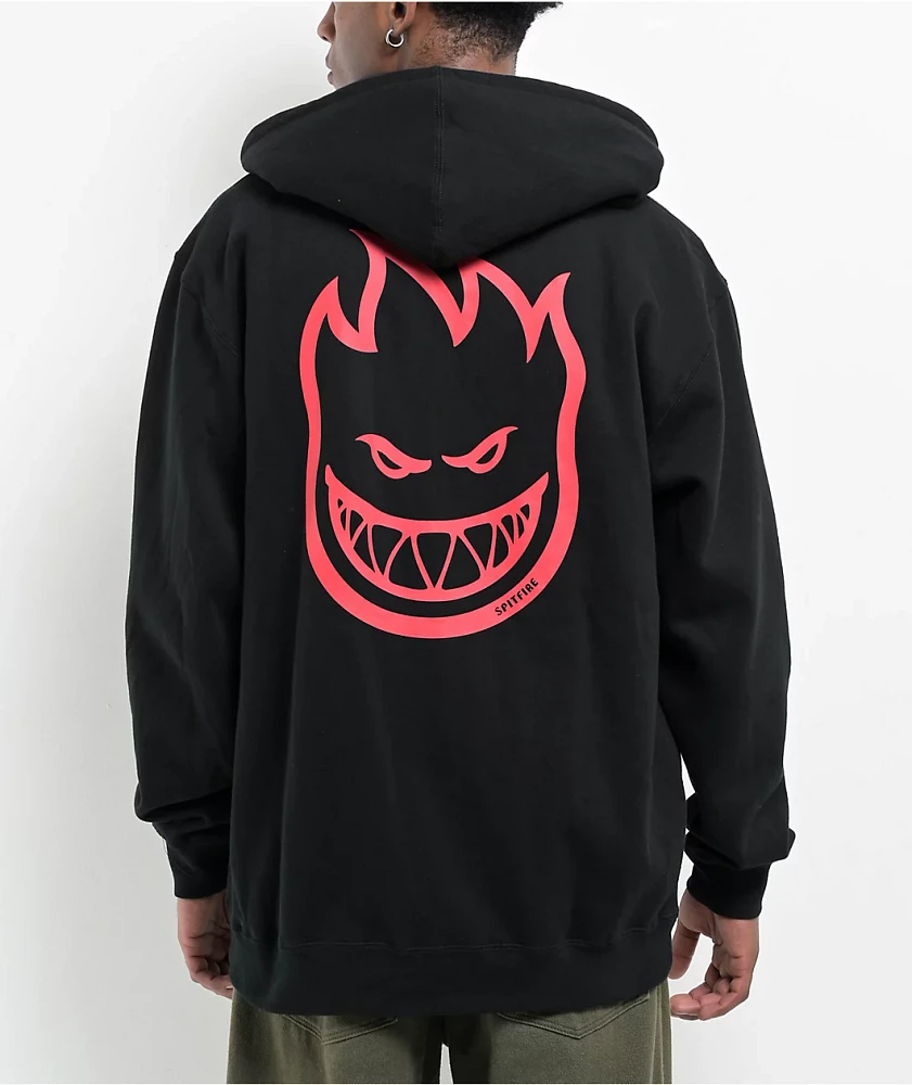 Spitfire Big Head Black Zip Hoodie