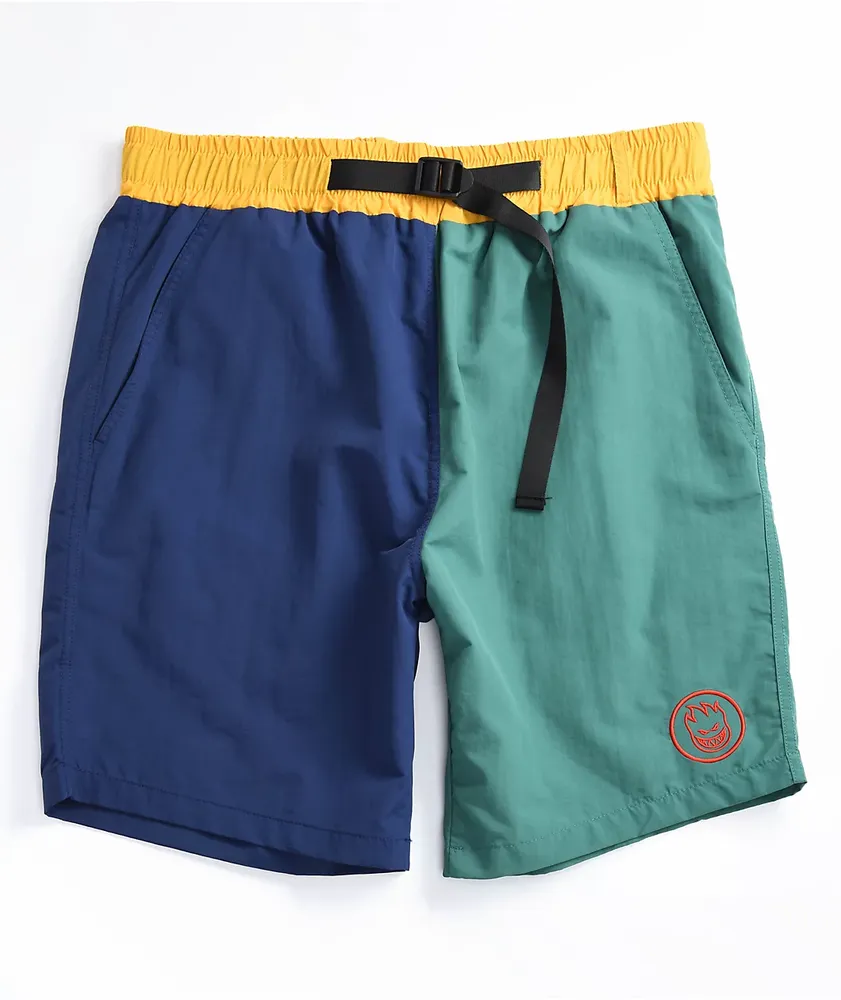 Spitfire Bighead Blue, Green & Yellow Shorts