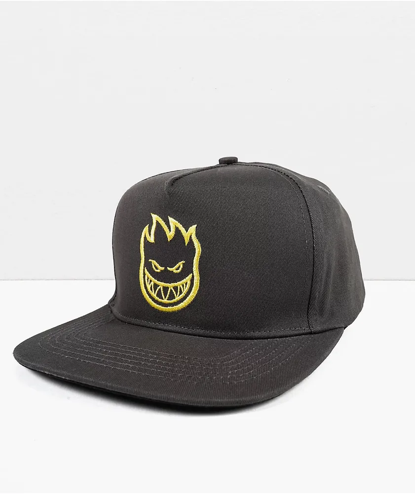 Spitfire Bighead Charcoal & Yellow Snapback Hat