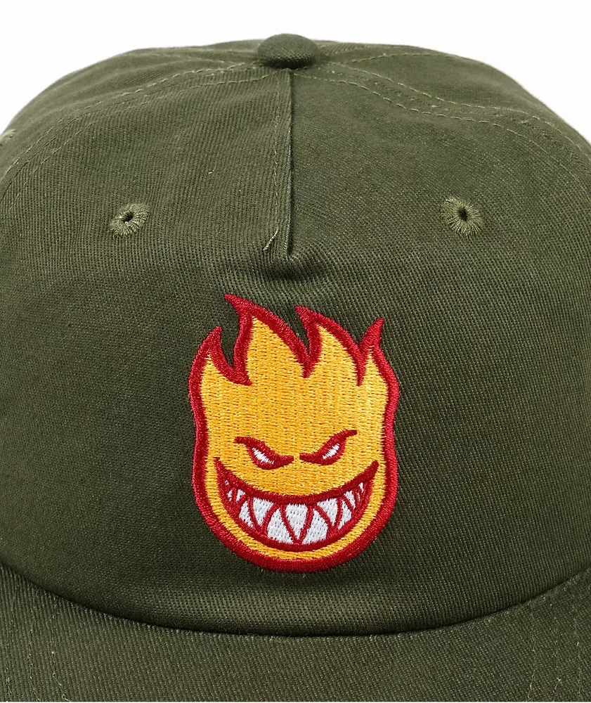 Spitfire Bighead Dark Green Snapback Hat