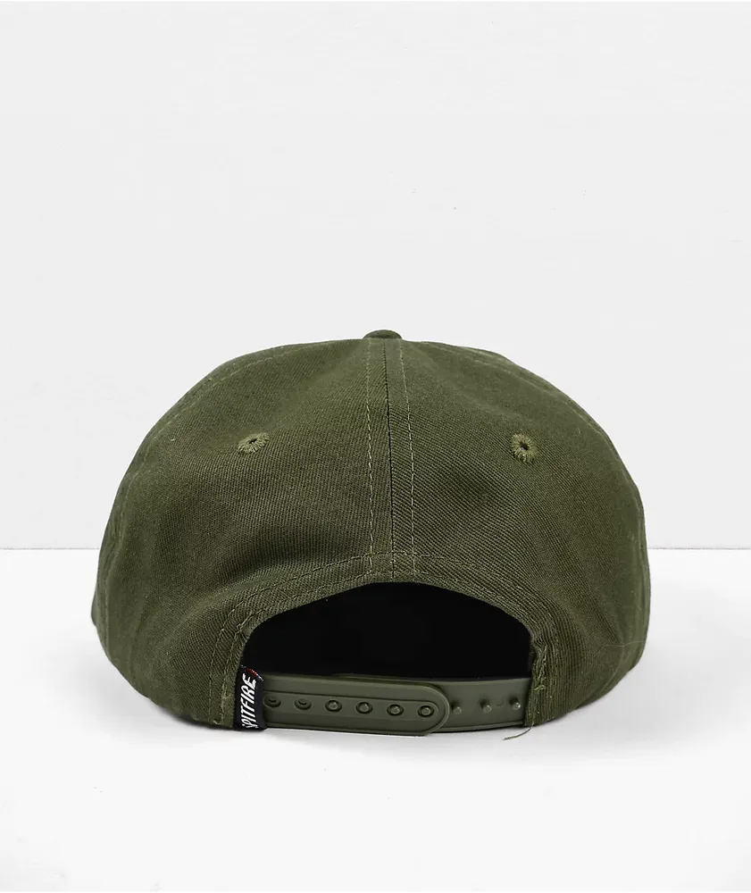 Spitfire Bighead Dark Green Snapback Hat