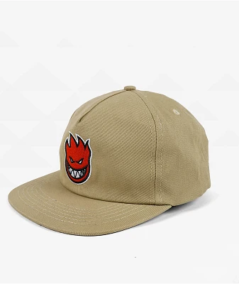 Spitfire Bighead Fill Tan Snapback Hat