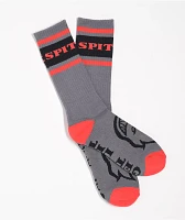 Spitfire Bighead Grey Crew Socks