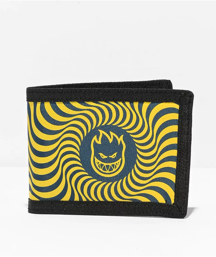 Spitfire Bighead Swirl Blue & Yellow Bifold Wallet