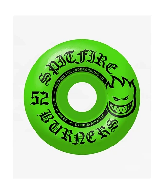 Spitfire Burners Green 52mm 99a Skateboard Wheels