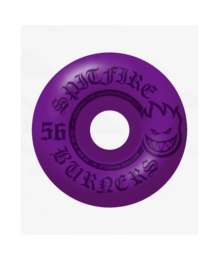 Spitfire Burners Purple 56mm 99a Skateboard Wheels