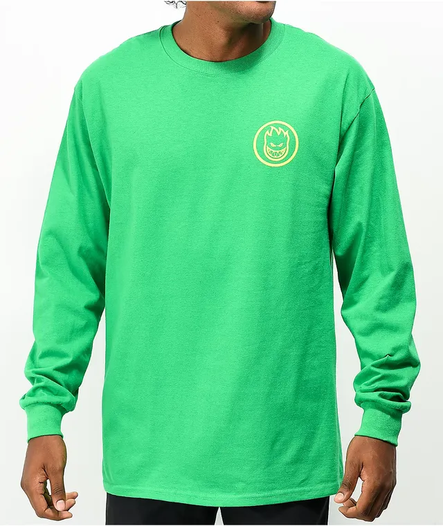 Spitfire Camo Classic Swirl Logo Green Long Sleeve T-Shirt