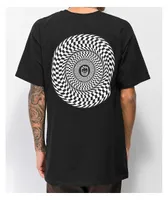 Spitfire Checkered Swirl Black T-Shirt 