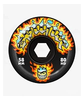Spitfire Chrome Venom Formula Four Conical 58mm 80a Black Skateboard Wheels