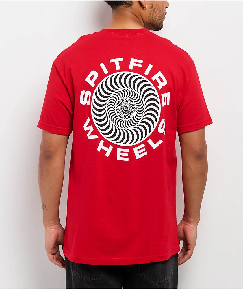 Spitfire Classic '87 Swirl Red T-Shirt