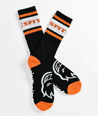 Spitfire Classic 87 Black & Orange Crew Socks