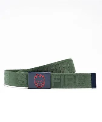 Spitfire Classic 87 Green, Navy & Red Web Belt