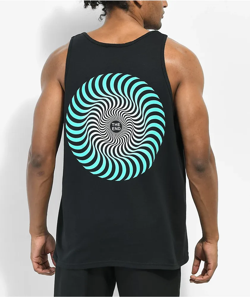 Spitfire Classic Swirl Black Tank Top