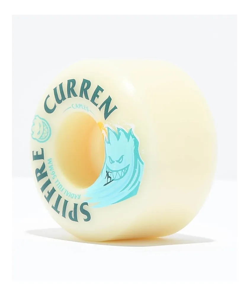 Spitfire Curren Burn Squad Formula Four Radial 56mm 99a White Skateboard Wheels