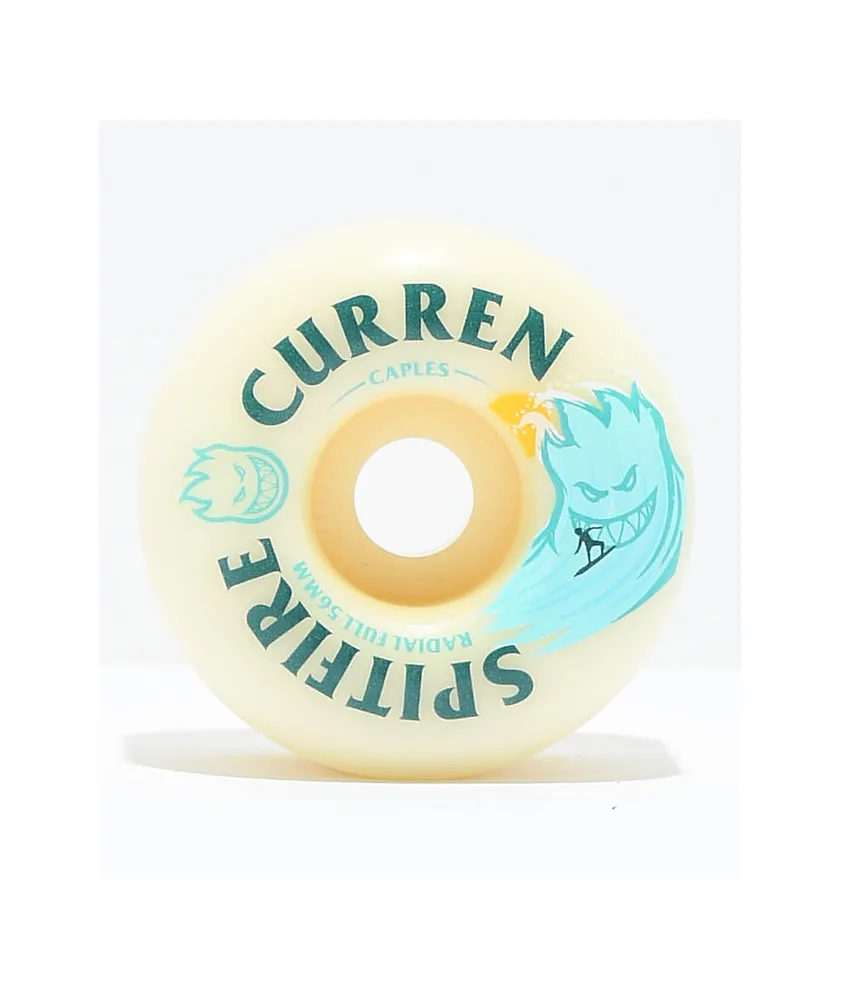 Spitfire Curren Burn Squad Formula Four Radial 56mm 99a White Skateboard Wheels