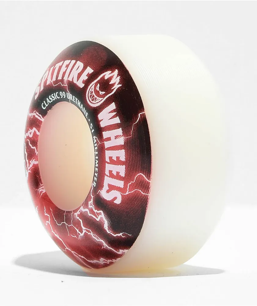 Spitfire Firebolt 51mm 99a White & Blue Skateboard Wheels