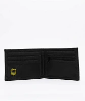 Spitfire Flame Script Black Bifold Wallet