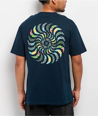 Spitfire Floral Classic Navy T-Shirt