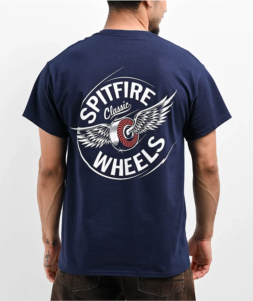 Spitfire Flying Classic Navy T-Shirt
