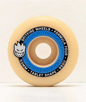 Spitfire Formula Four 53mm 99a Natural Skateboard Wheels