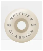 Spitfire Formula Four Classic White & Green 52mm 99D Skateboard Wheels