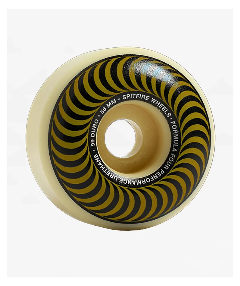 Spitfire Formula Four Classics White & Gold 50mm 99a Skateboard Wheels