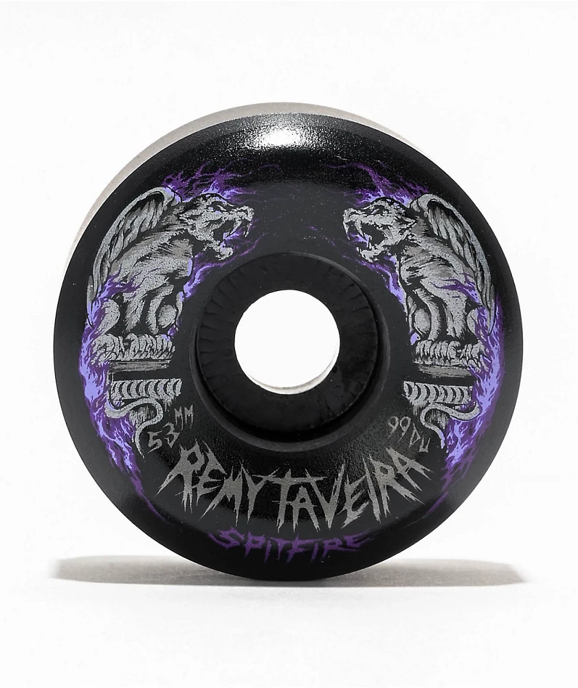 Spitfire Formula Four Remy Chimera 53mm 99a Black Conical Skateboard Wheels