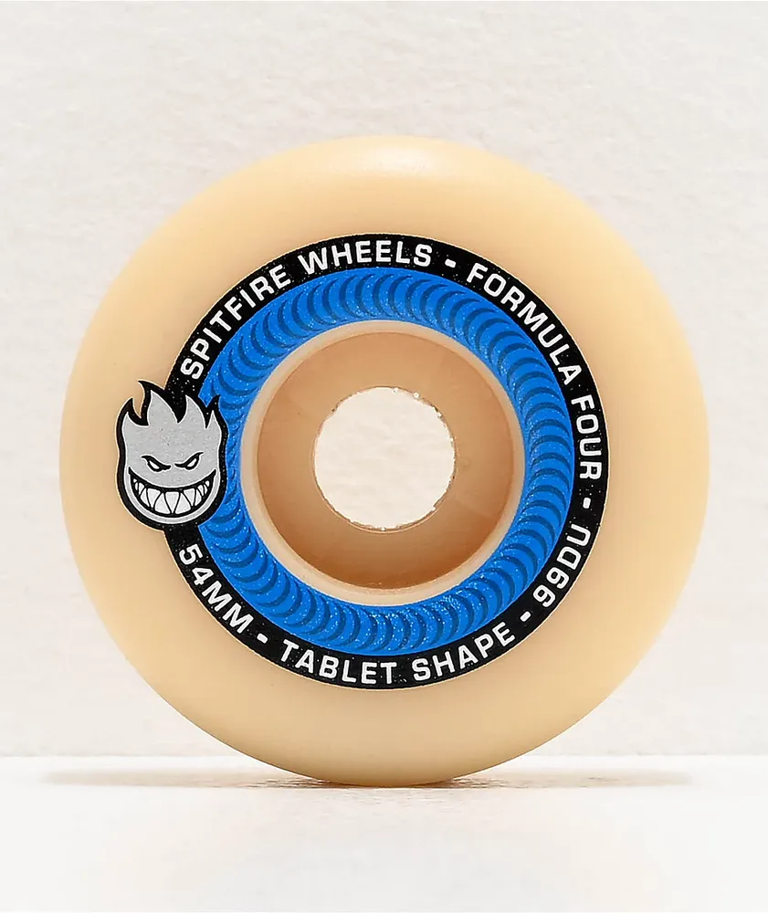 Spitfire Formula Four Tablet 54mm 99a Blue & Natural Skateboard Wheels