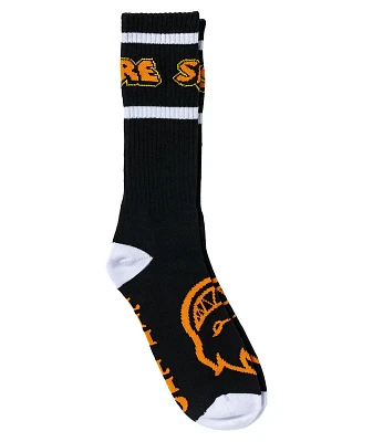 Spitfire Hellfire Black Crew Socks