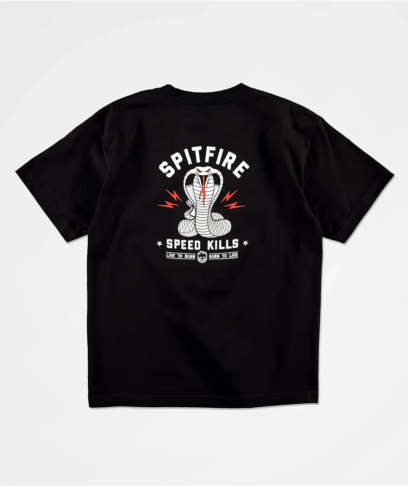 Spitfire Kids Speed Kills Black T-Shirt