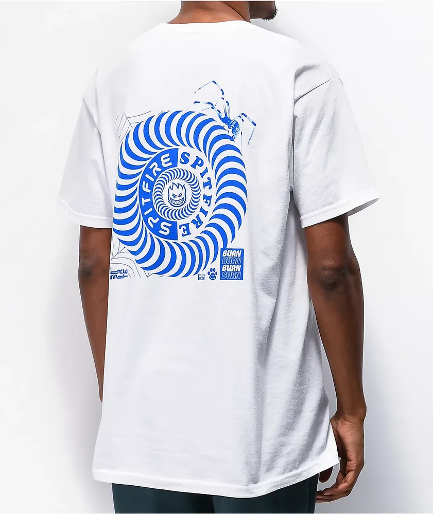 Spitfire L Baker Swirl White T-Shirt