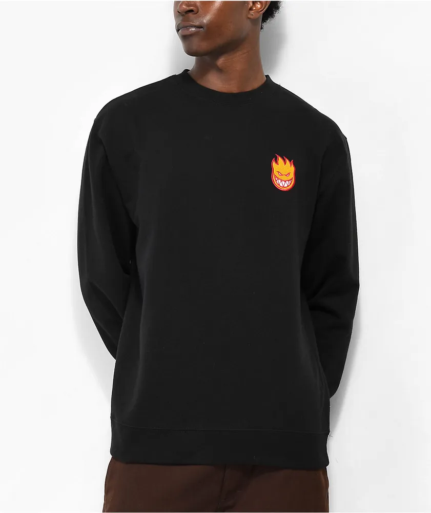 Spitfire Lil Big Head Black Crewneck Sweatshirt