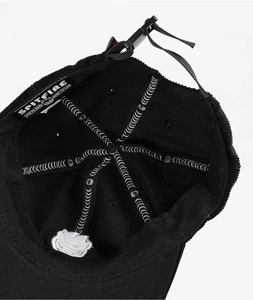 Spitfire Lil Bighead Black Corduroy Strapback Hat