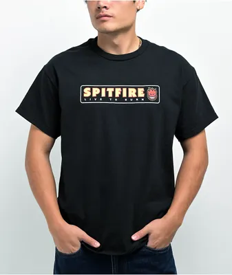 Spitfire Live To Burn Black T-Shirt
