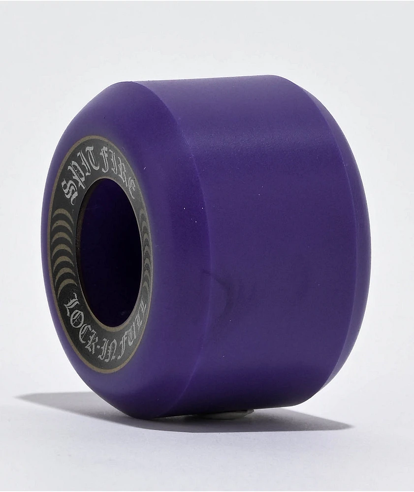 Spitfire Lock In Full Formula Four 54mm 99a Purple Conical Skateboard Wheels