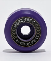 Spitfire Lock In Full Formula Four 54mm 99a Purple Conical Skateboard Wheels