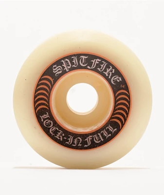 Spitfire Lock In Full Formula Four 54mm 99a White Skateboard Wheels