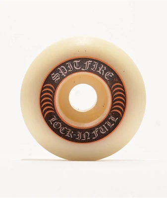 Spitfire Lock In Full Formula Four 55mm 101a White Skateboard Wheels