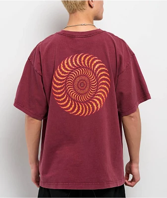 Spitfire OG Classic Flame Red Wash T-Shirt
