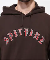 Spitfire Old English Brown Hoodie