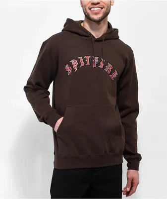 Spitfire Old English Brown Hoodie