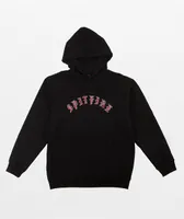Spitfire Old English Embroidery Black Hoodie