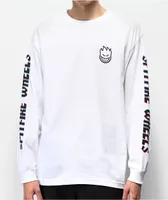 Spitfire Overlay Lil Bighead White Long Sleeve T-Shirt