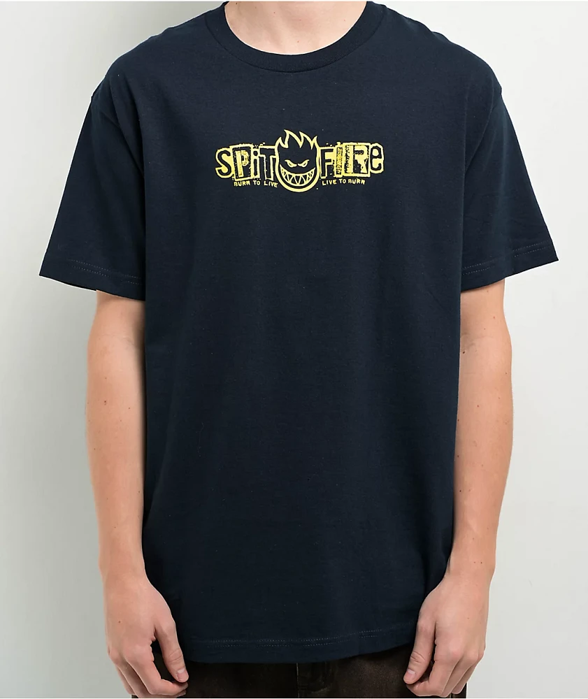 Spitfire Ransom Bighead Navy T-Shirt