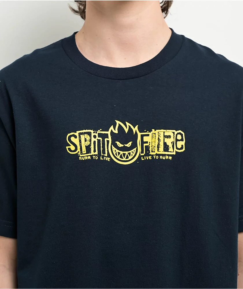 Spitfire Ransom Bighead Navy T-Shirt