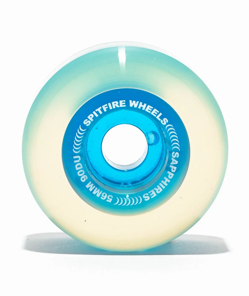 Spitfire Sapphires Formula Four 56mm 90a Blue Radial Cruiser Skateboard Wheels