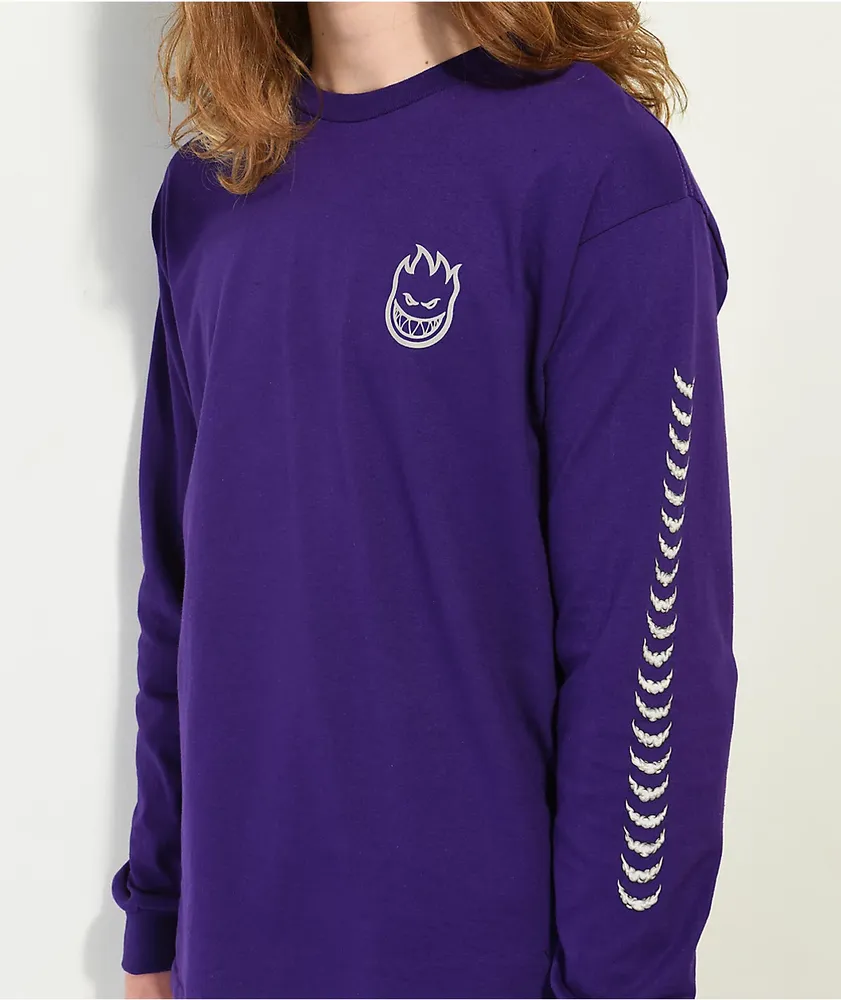 Spitfire Smoke Classic Purple Long Sleeve T-Shirt