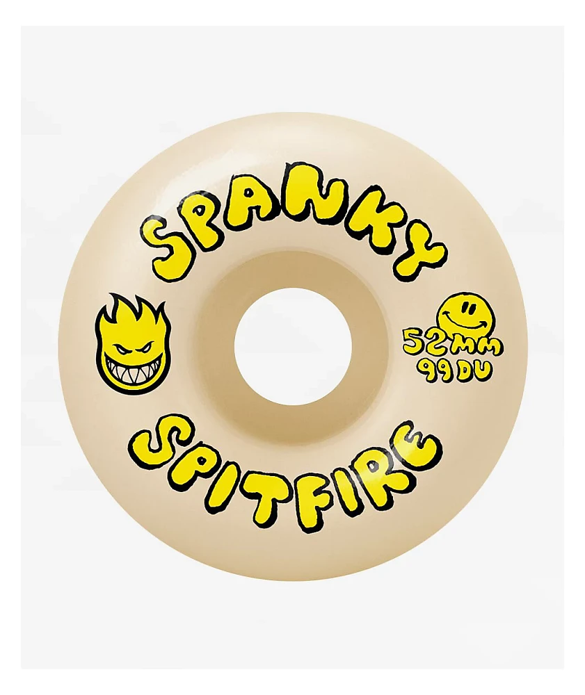 Spitfire Spanky Happy Formula Four Classic 52mm 99a White Skateboard Wheels